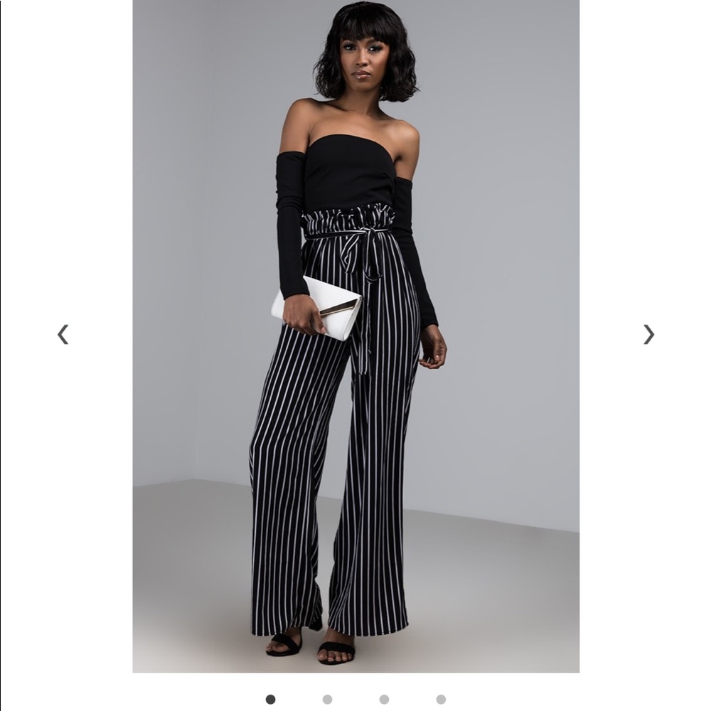 Off the shoulder jumpsuit